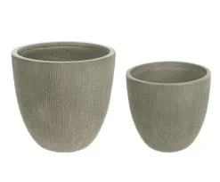 Sale Bizzotto SET2 VASO BRUSH TO BASSO SALVIA