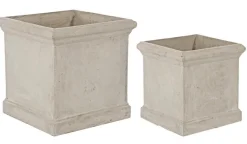 Outlet Bizzotto SET2 VASO CEMENT QU SABBIA