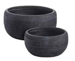 New Bizzotto SET2 VASO GRAFFITI CIOTOLA NERO