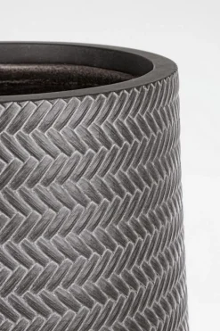 Bizzotto SET2 VASO TRESSAGE TO ALTO GRIGIO