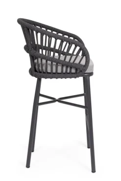 Best Bizzotto SGABELLO BAR C-C ODIVELAS ANTRACITE