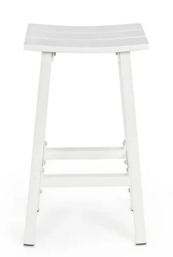 Clearance Bizzotto SGABELLO BAR IN ALLUMINIO BIANCO YK11 - SKIPPER