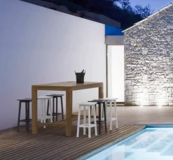 Clearance Bizzotto SGABELLO BAR IN ALLUMINIO BIANCO YK11 - SKIPPER