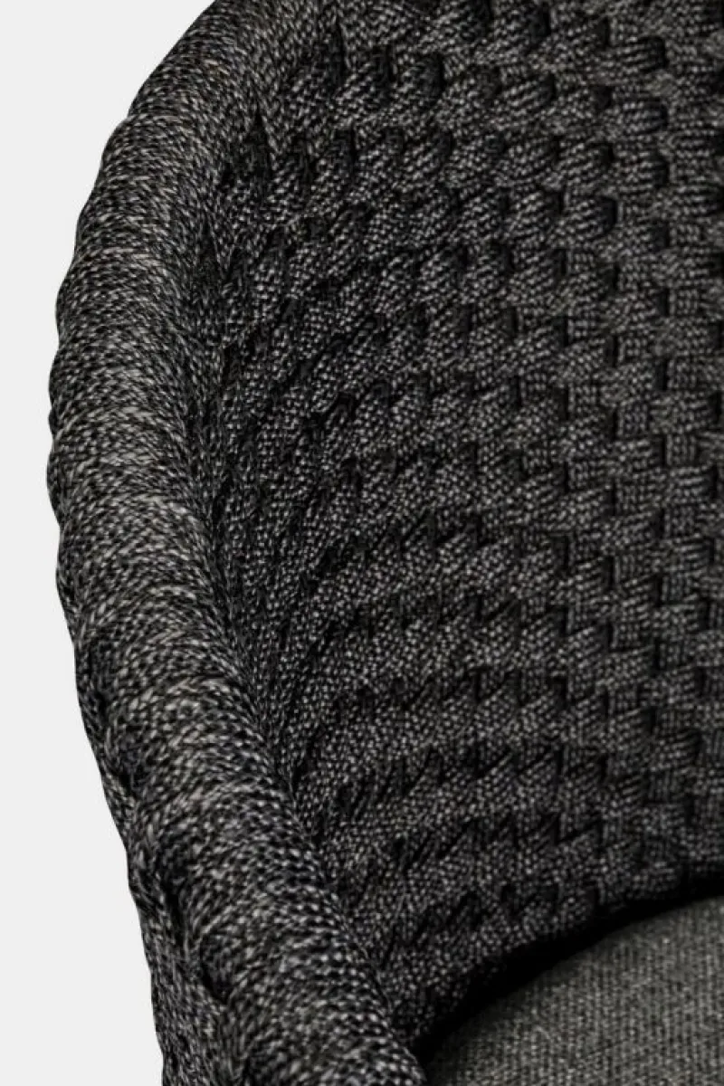 New Bizzotto SGABELLO BAR IN CORDA PER ESTERNO ANTRACITE - COACHELLA