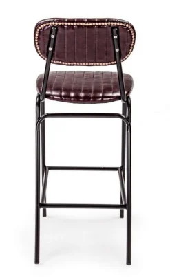 Hot Bizzotto SGABELLO BAR IN ECOPELLE BORDEAUX - DEBBIE