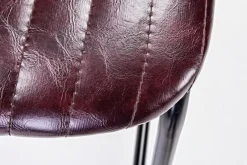 Hot Bizzotto SGABELLO BAR IN ECOPELLE BORDEAUX - DEBBIE