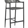 Bizzotto SGABELLO BAR JANDIA ANTRACITE/GRIGIO