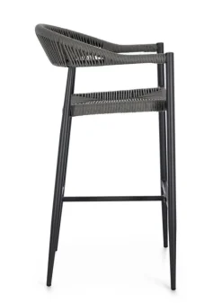 Bizzotto SGABELLO BAR JANDIA ANTRACITE/GRIGIO