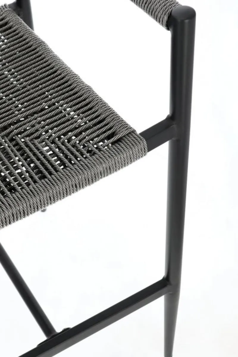 Bizzotto SGABELLO BAR JANDIA ANTRACITE/GRIGIO