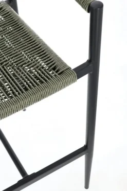 Outlet Bizzotto SGABELLO BAR JANDIA ANTRACITE/VERDE