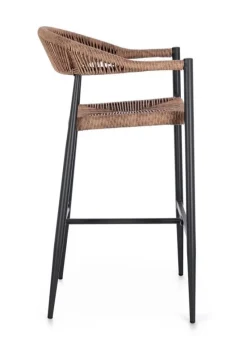 Hot Bizzotto SGABELLO BAR JANDIA ANTRACITE/NATURAL