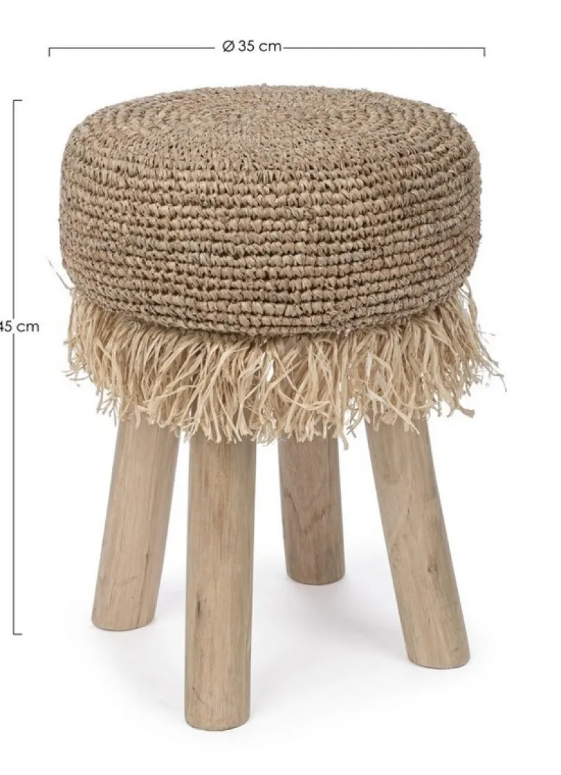 Online Bizzotto SGABELLO IN FIBRE NATURALI G01 - FLORINDA