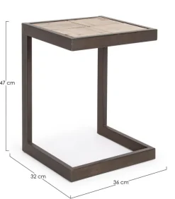 Bizzotto SGABELLO IN METALLO H47 - BLOCKS
