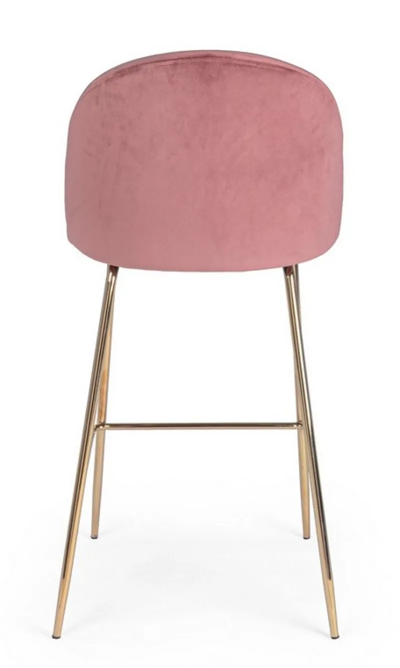 New Bizzotto SGABELLO IN VELLUTO BLUSH - CARRY