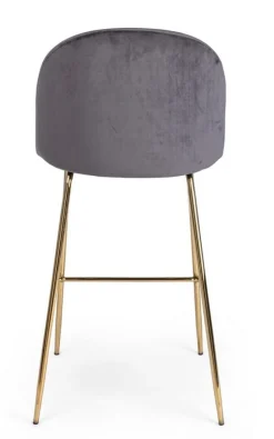 Sale Bizzotto SGABELLO IN VELLUTO GRIGIO SCURO - CARRY