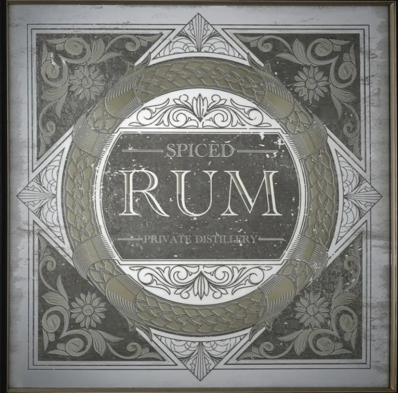 Outlet Bizzotto SPECCHIO C-C LIBRARY ORO 70X70