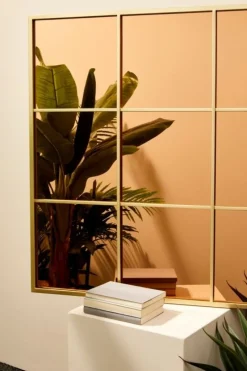 Best Bizzotto SPECCHIO C-C WINDOW PLANET ORO-BR 90X90