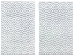 Outlet Bizzotto TAPPETO GRIGIO BIANCO 120X180 - RHOMBUS