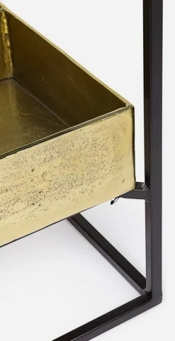 Clearance Bizzotto TAVOLINO CON CONTENITORE IN METALLO - MAVILA