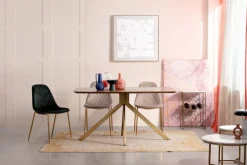 Hot Bizzotto TAVOLINO CON PORTABOTTIGLIE IN METALLO - MARMOL