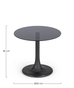Clearance Bizzotto TAVOLINO D45 NERO - ABERDEEN
