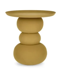 Clearance Bizzotto TAVOLINO IN ACCIAIO SENAPE - ALPA