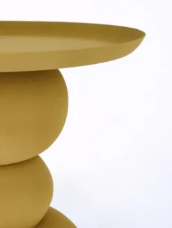 Clearance Bizzotto TAVOLINO IN ACCIAIO SENAPE - ALPA