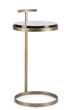 Sale Bizzotto TAVOLINO IN ACCIAO FINITURA OTTONE H64 - ZAYLA