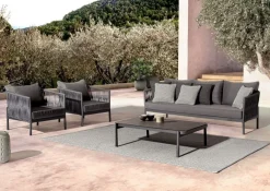 Best Bizzotto TAVOLINO IN ALLUMINIO ANTRACITE WG21 - FLORENCIA