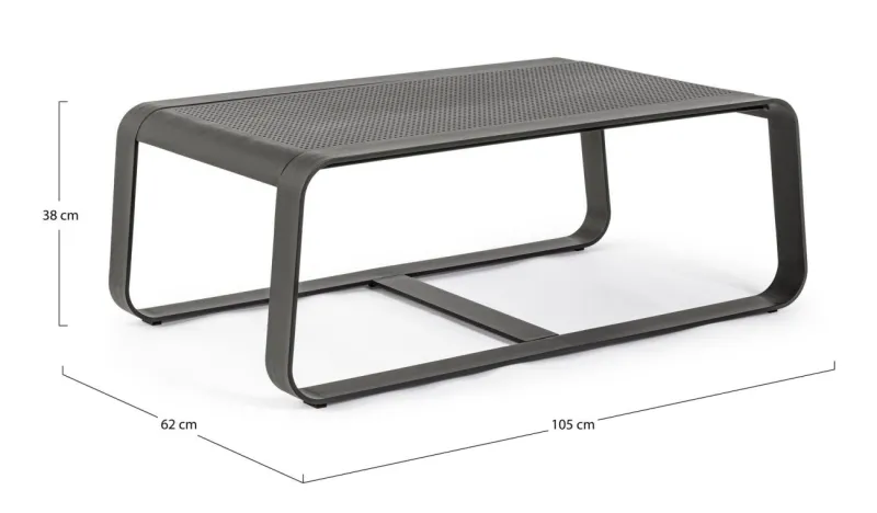Hot Bizzotto TAVOLINO IN ALLUMINIO ANTRACITE YK13 - MERRIGAN