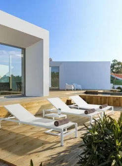 Discount Bizzotto TAVOLINO IN ALLUMINIO BIANCO CX21 - KONNOR