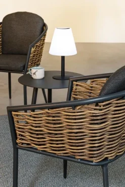 Discount Bizzotto TAVOLINO IN ALLUMINIO D50 ANTRACITE YK13 - RIDLEY