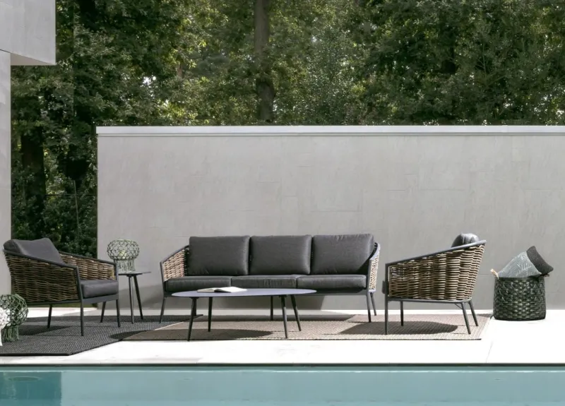 Discount Bizzotto TAVOLINO IN ALLUMINIO D50 ANTRACITE YK13 - RIDLEY