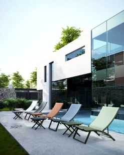 Best Bizzotto TAVOLINO IN ALLUMINIO NAVY - TAYLOR