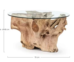 Hot Bizzotto TAVOLINO IN LEGNO - ROSALIND