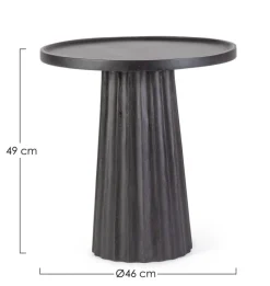 Hot Bizzotto TAVOLINO IN LEGNO NERO D46 - ORISSA