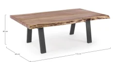 Online Bizzotto TAVOLINO IN LEGNO 115x65 - ARON