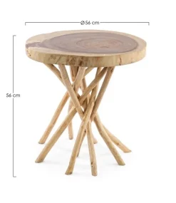 Clearance Bizzotto TAVOLINO IN LEGNO 56X56 - SOLIDAD