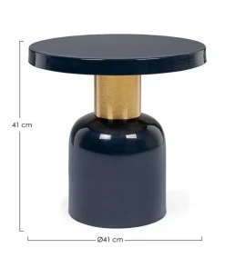 New Bizzotto TAVOLINO IN METALLO BLU D41 - NALIMA