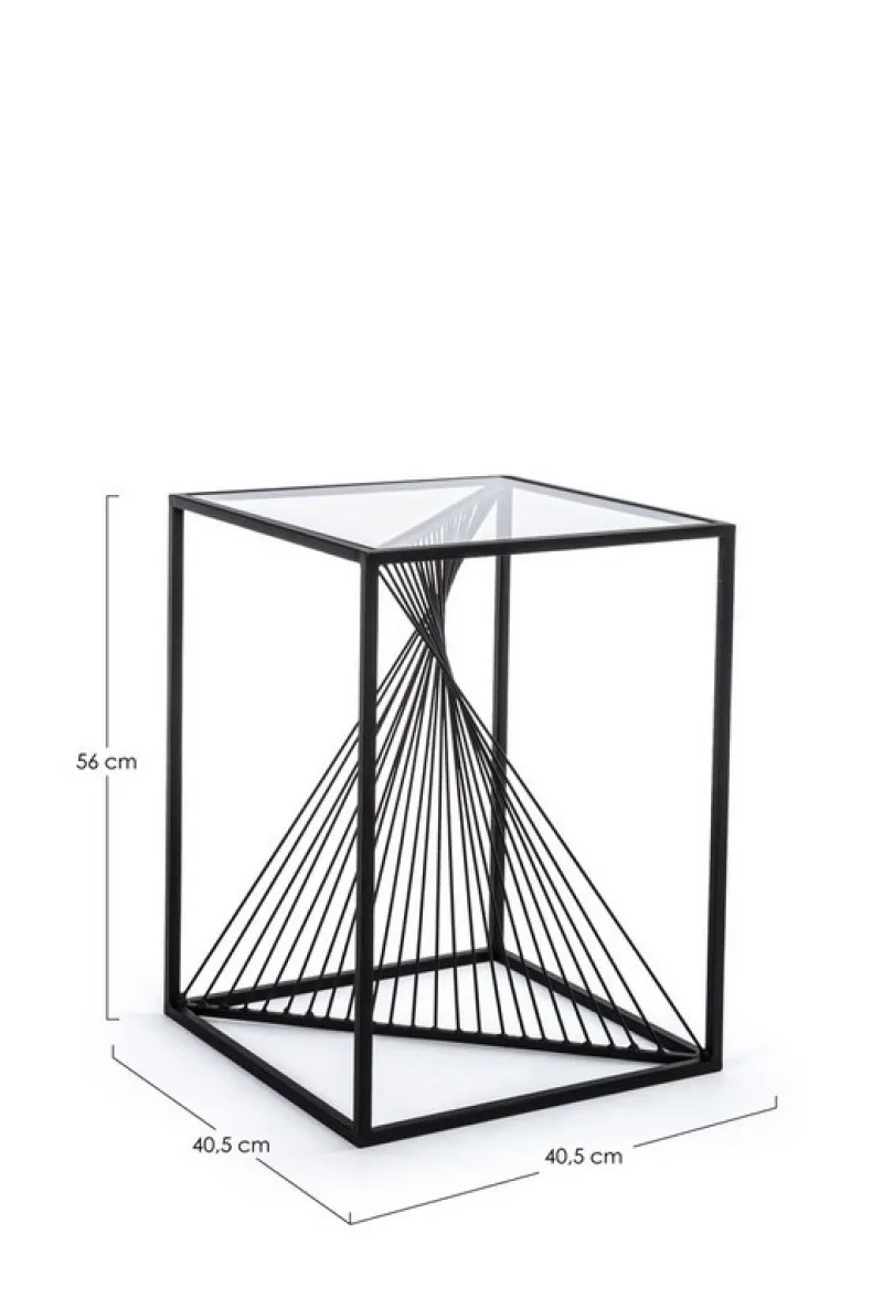 New Bizzotto TAVOLINO IN METALLO 40X40 - ESPIRAL