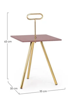 Discount Bizzotto TAVOLINO IN VETRO 35X35 - INESH