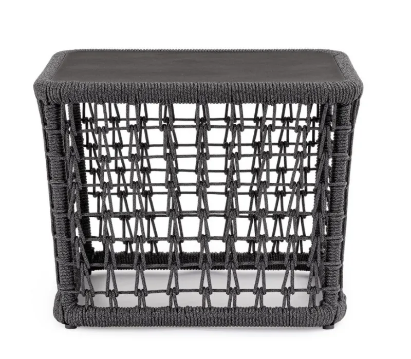 New Bizzotto TAVOLINO KOLLAR 60X60 ANTRACITE