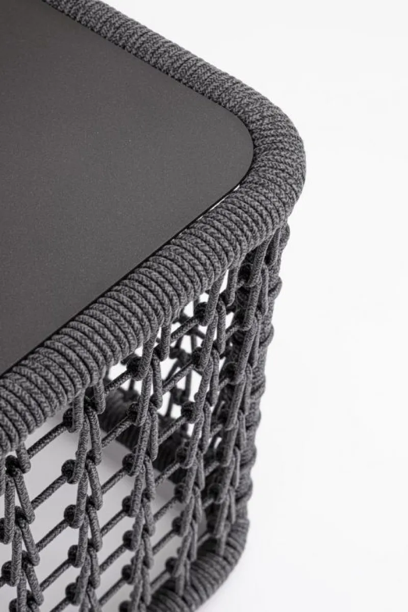 New Bizzotto TAVOLINO KOLLAR 60X60 ANTRACITE