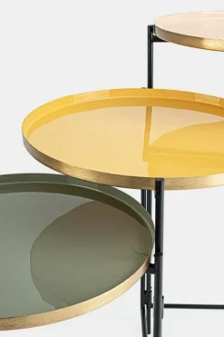 Best Bizzotto TAVOLINO PIEGHEVOLE IN ACCIAIO - AMRITA