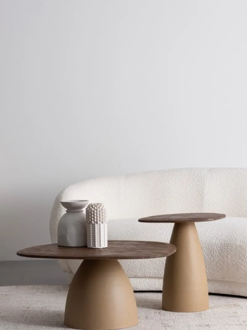 Clearance Bizzotto TAVOLINO STANLEY TOP RUSTIC BROWN 86