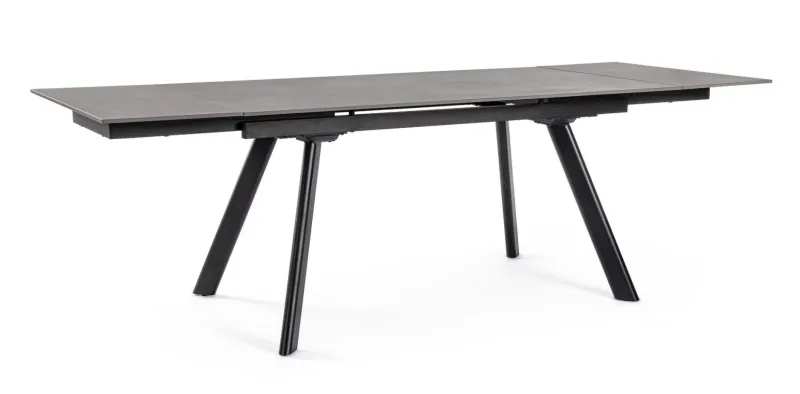 Outlet Bizzotto TAVOLO ALL. JARKKO 160-240X90 NERO
