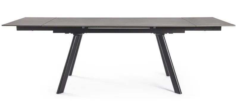 Outlet Bizzotto TAVOLO ALL. JARKKO 160-240X90 NERO
