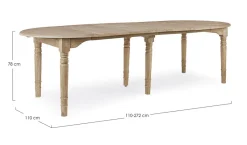 New Bizzotto TAVOLO ALLUNGABILE IN LEGNO - BEDFORD