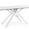 New Bizzotto TAVOLO CON PIANO IN CERAMICA BIANCO - SEAN