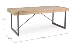 New Bizzotto TAVOLO FISSO IN LEGNO - GARRETT